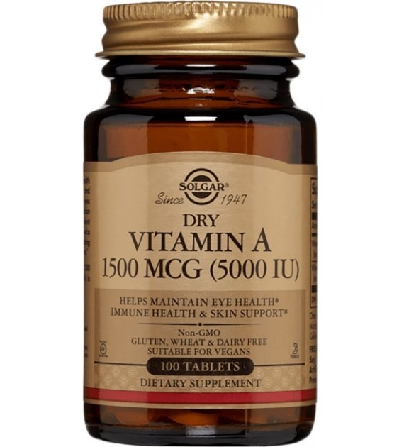 SOLGAR Dry Vitamin A 5000 IU -Sucha Witamina A
