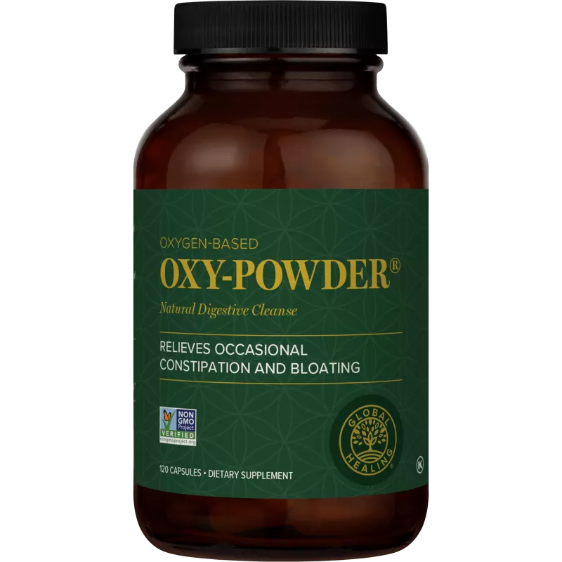 Oxy powder 120 kapsułek Global Healing łagodne oczyszczanie jelit