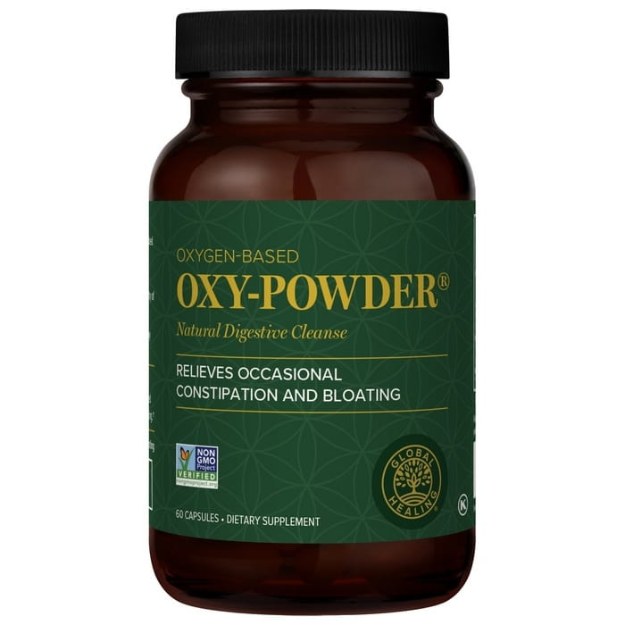 Oxy powder 60 kapsułek Global Healing łagodne oczyszczanie jelit